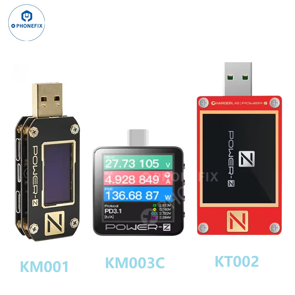 Power Supply Tester - POWER-Z KM003C KM001 KT002โพรโทคอลที่ชาร์จ USB ชนิด
