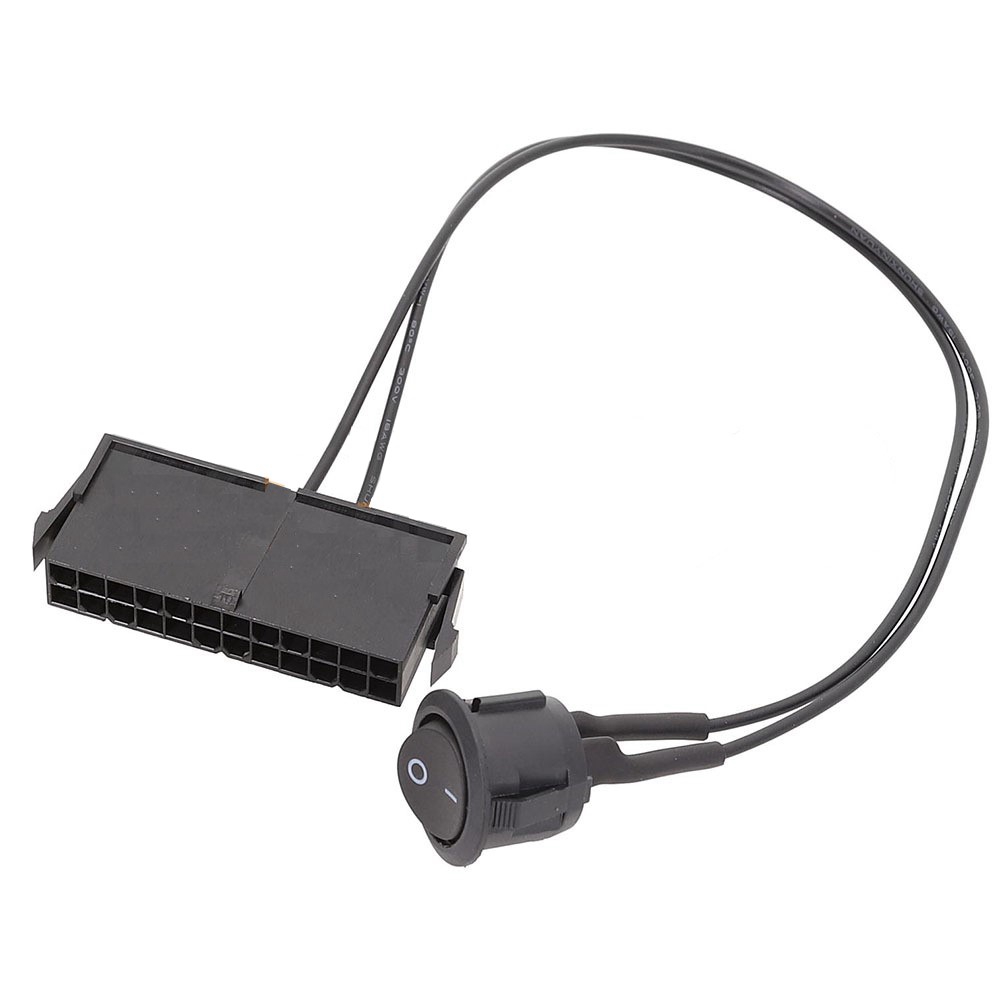 Power Supply Tester - 24ขาหญิง ATX PSU เครื่องทดสอบแหล่งจ่ายไฟเริ่มต้นขึ้นจัมเปอร์ปิดสายสวิทช์ปิด18AWG 30ซม.