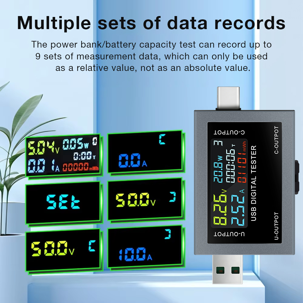 USB Type-C เครื่องทดสอบการชาร์ - Power Supply Tester บทวิจารณ์และราคา