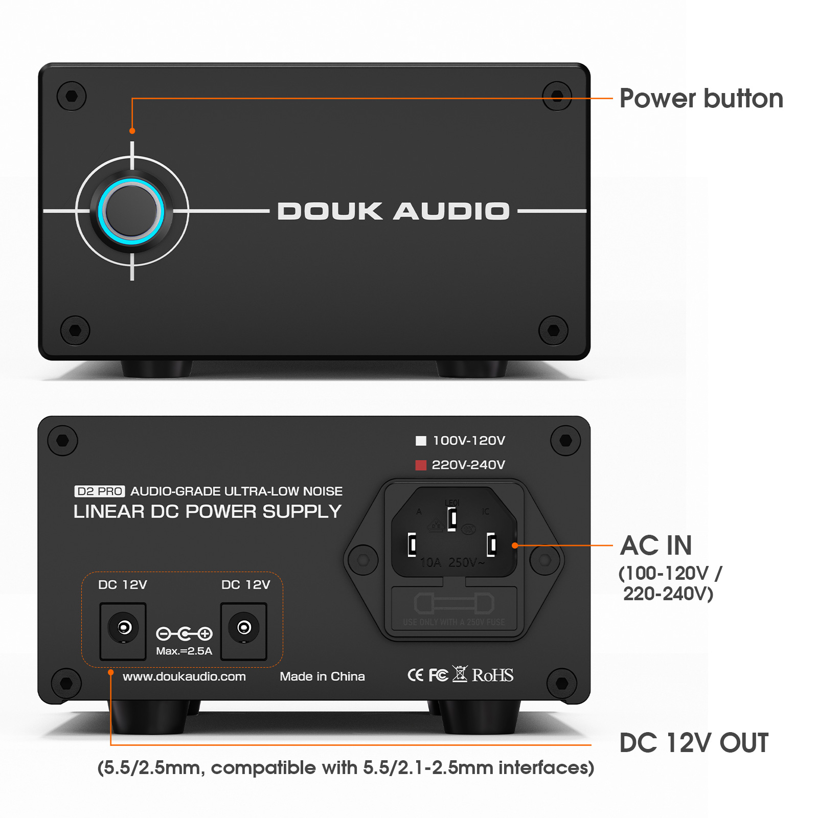 Douk Audio DC 12V 35W แหล่งจ่า - Dc Power Supply 12V บทวิจารณ์และราคา