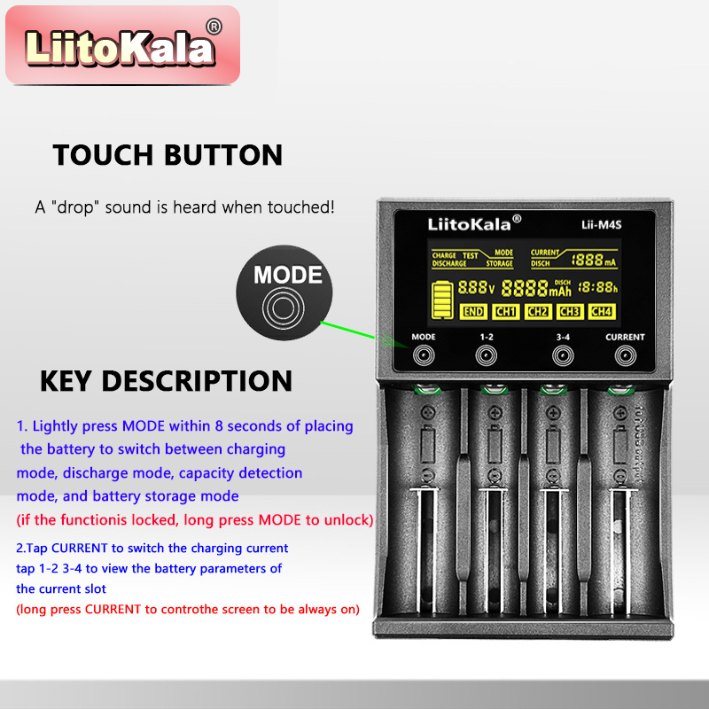 LiitoKala Lii-M4S เครื่องชาร์จ - Power Supply Tester บทวิจารณ์และราคา